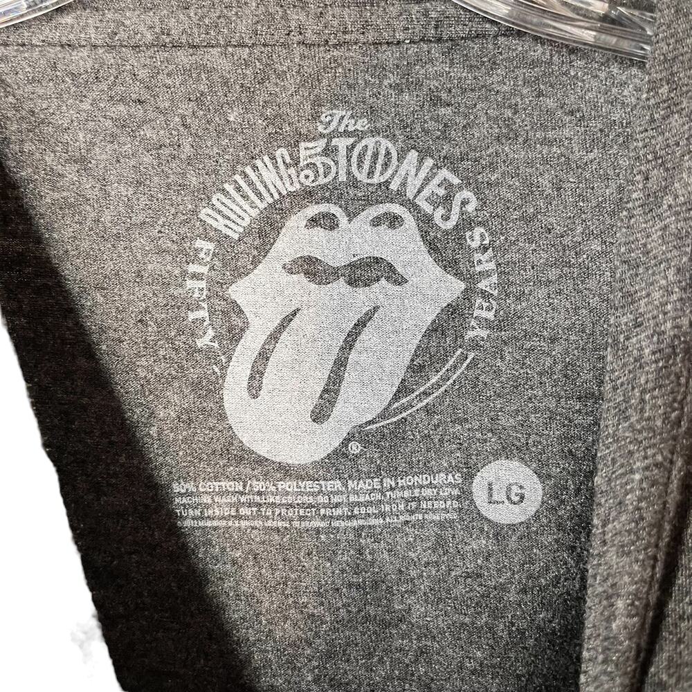 ROLLING STONES Tongue 2012 Graphic Band Tee Gray - Picture 2 of 5